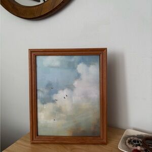 Framed Sky and Clouds Art Print